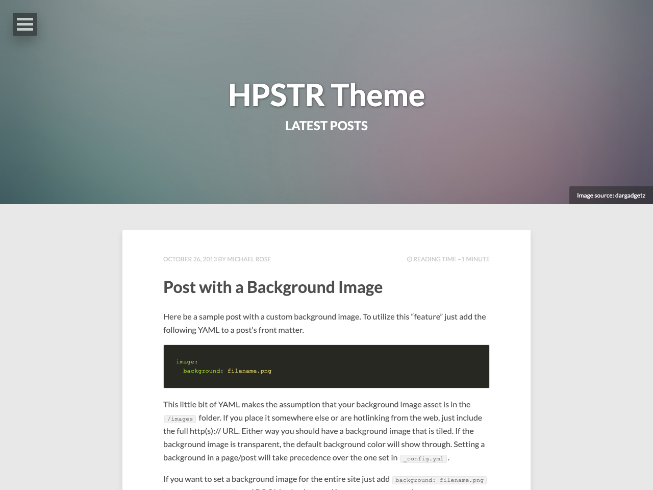 HPSTR screenshot