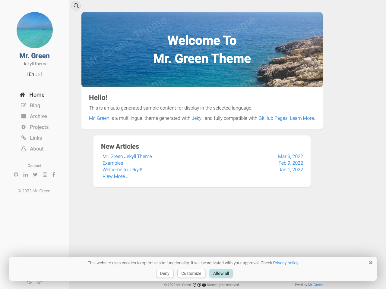 Mr. Green screenshot